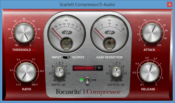 Scarlett/Focusrite Compressor Plug-in