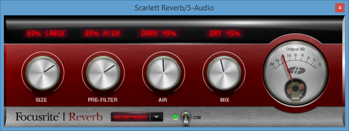 Scarlett/Focusrite Reverb Plug-in